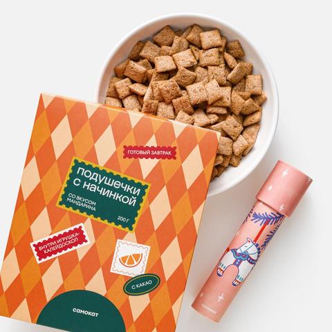 Изображение товара Подушечки Самокат со вкусом мандарина с игрушкой калейдоскоп, 200 г