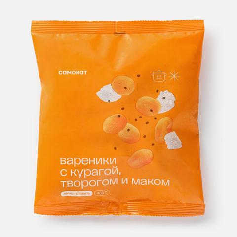 Изображение товара Вареники Самокат с курагой творогом и маком 400 г натуральный продукт