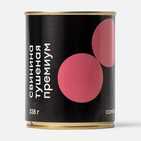 Изображение товара Свинина Самокат тушеная, премиум, высший сорт, 338 г