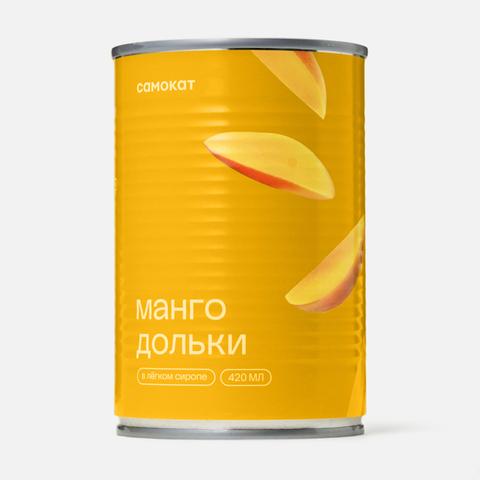 Изображение товара Из Таиланда: Манго Самокат, дольки, в лёгком сиропе, 420 мл