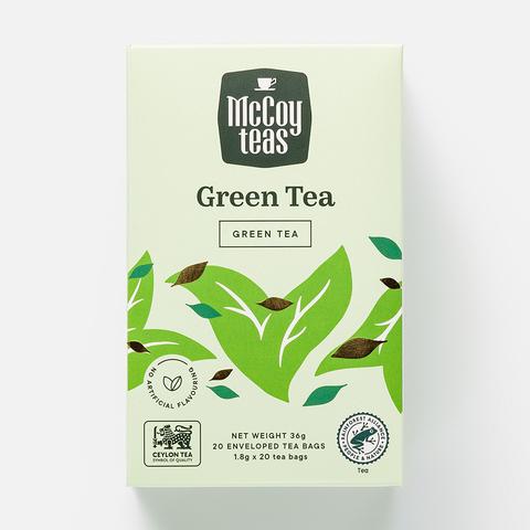 Изображение товара Из Шри-Ланки: Зелёный чай McCoy Teas, в пакетиках, 20 шт.