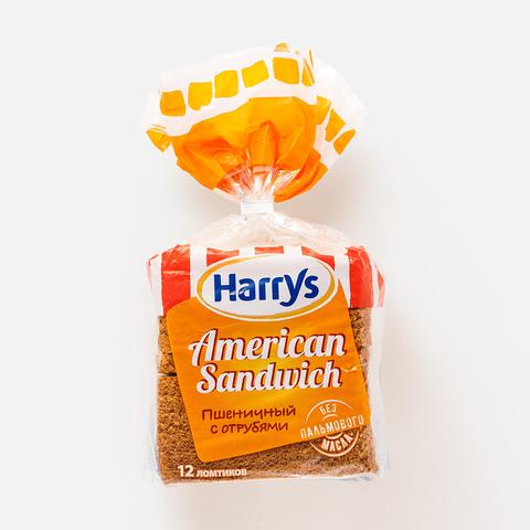 Изображение товара Хлеб пшеничный Harry’s American Sandwich для сэндвичей, с отрубями, нарезка, 515 г