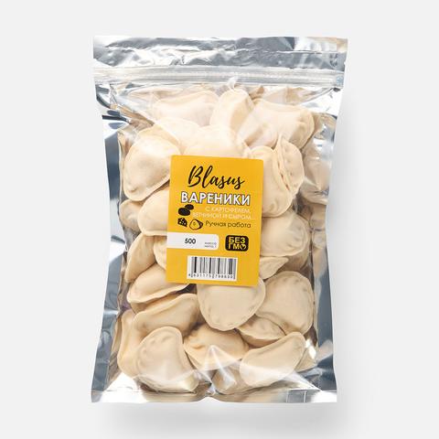 Изображение товара Вареники Blasus с картофелем, ветчиной и сыром, 500 г