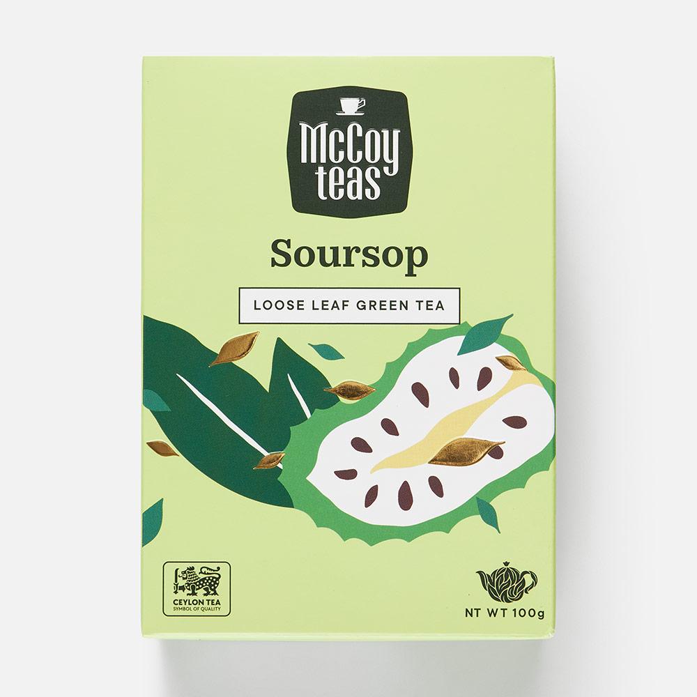 Купить Из Шри-Ланки: Зелёный чай McCoy Teas, Soursop, 100 г с