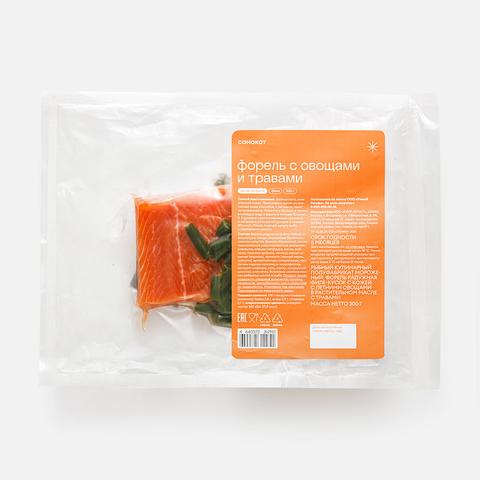 Изображение товара Форель радужная с овощами замороженная 300 г от Кинг-Фрост