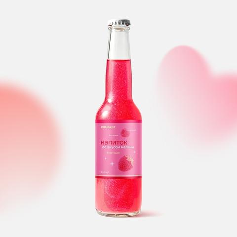 Изображение товара Напиток Самокат, со вкусом малины, блестящий, 0,33 л