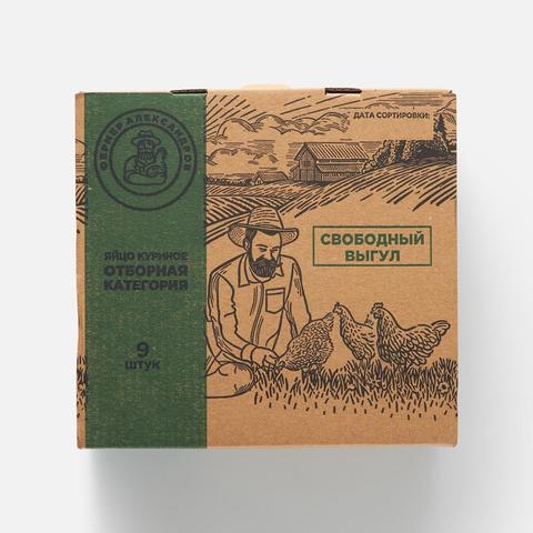 Изображение товара Куриное яйцо Фермер Александров, СО, коричневое, 9 шт.