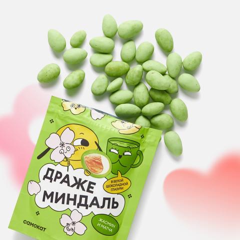 Изображение товара Минераль Самокат драже со вкусом жасмина и матча 65 г в шоколадной глазури