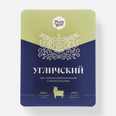 Изображение товара Твердый сыр Углече поле 45% жирности 200 г Россия натуральный вкус