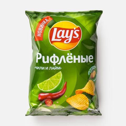 Изображение товара Чипсы Lay's рифлёные с вкусом чили и лайм 125 г