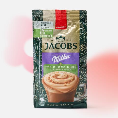 Изображение товара Растворимый кофе Jacobs Cappuccino Choco Nuss 400 г с насыщенным шоколадным вкусом