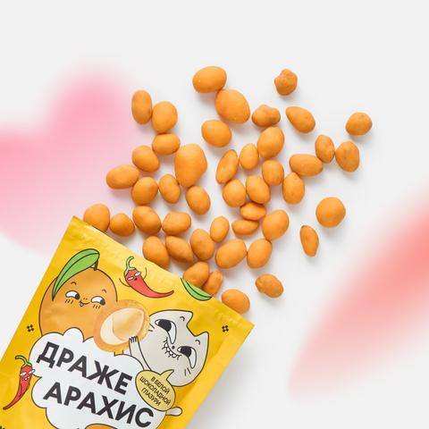 Изображение товара Арахис Самокат с соком манго и чили в белой шоколадной глазури 65 г