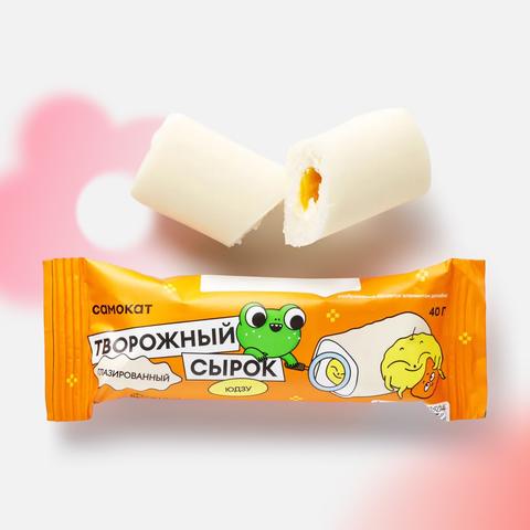 Изображение товара Творожный сырок Самокат со вкусом юдзу глазированный 40 г