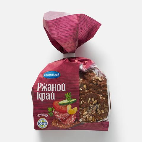 Изображение товара Зерновой хлеб Коломенский Ржаной край нарезка 300 г натуральный хлеб