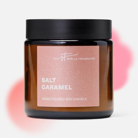 Изображение товара Ароматическая свеча Stella Fragrance Salt Caramel 90 г для дома интерьерная