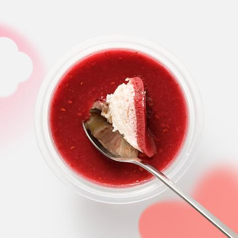 Изображение товара Суфле чизкейк Самокат с малиной и клубникой 115 г без сахара