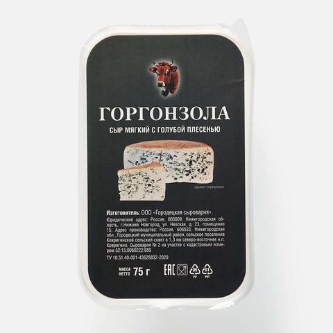 Изображение товара Горгонзола Курцево сыр с голубой плесенью 75 г натуральный продукт